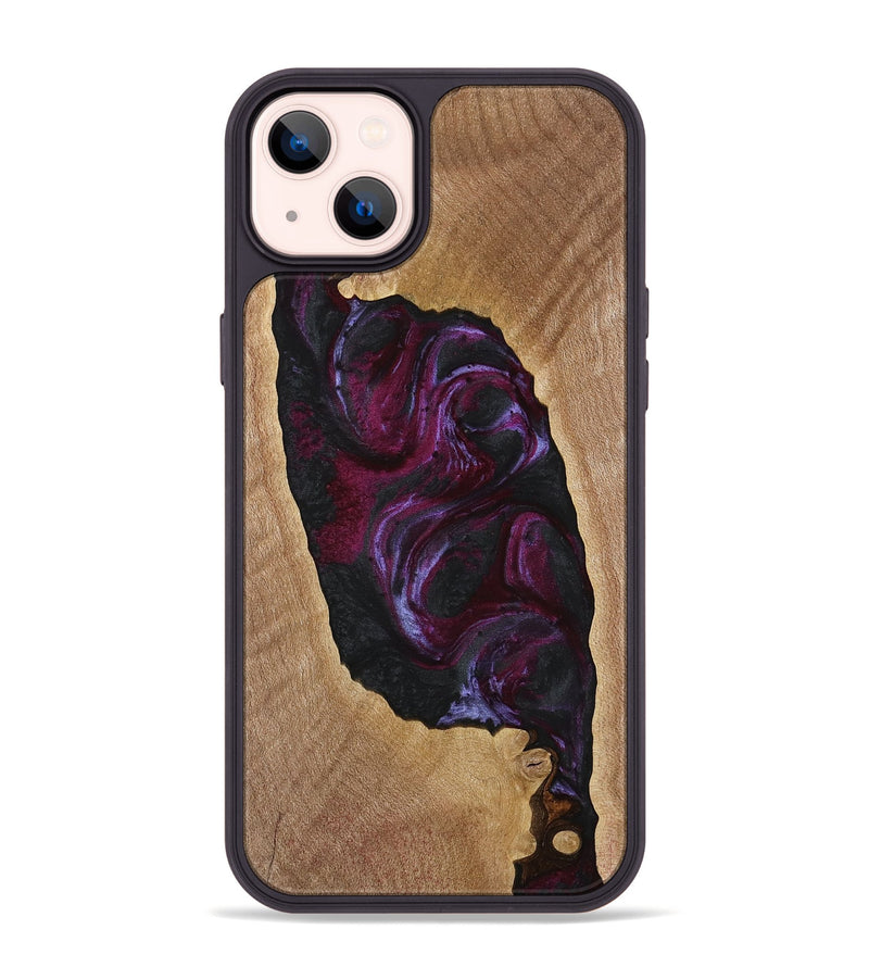 iPhone 14 Plus Wood Phone Case - Orrin (Purple, 739108)