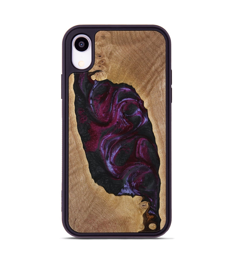 iPhone Xr Wood Phone Case - Orrin (Purple, 739108)