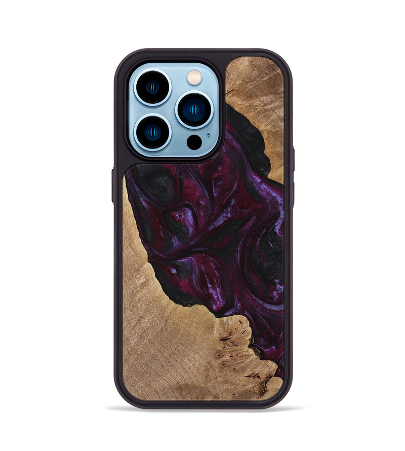 iPhone 14 Pro Wood Phone Case - Guthrie (Purple, 739113)