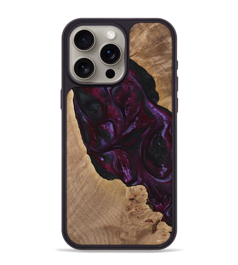 iPhone 15 Pro Max Wood Phone Case - Guthrie (Purple, 739113)