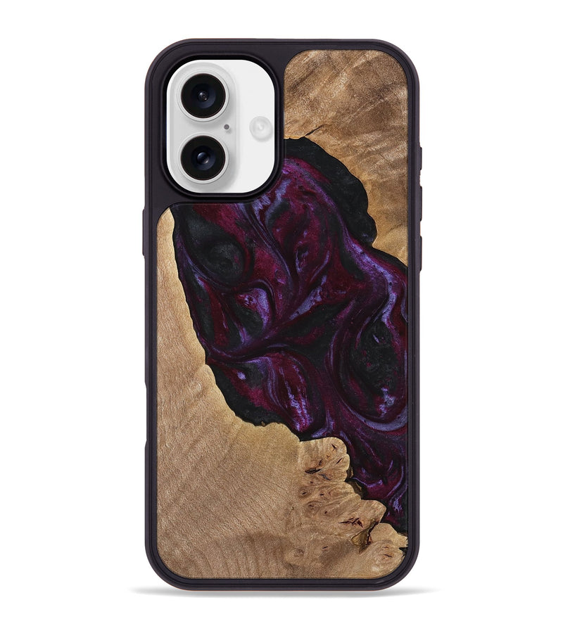 iPhone 16 Plus Wood Phone Case - Guthrie (Purple, 739113)