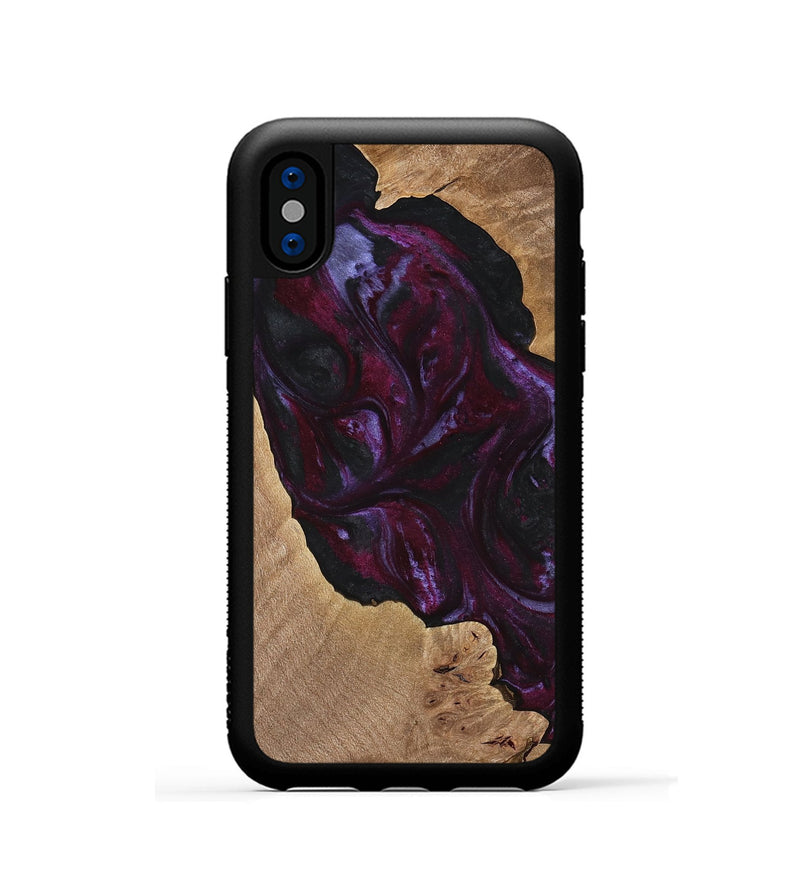 iPhone Xs Wood Phone Case - Guthrie (Purple, 739113)