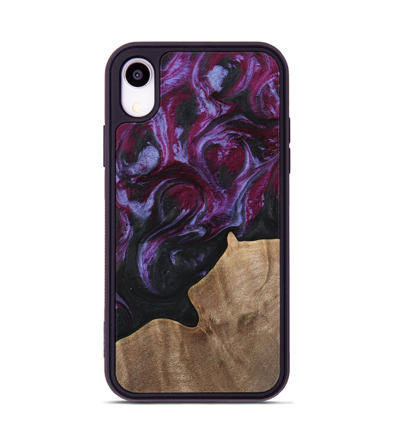 iPhone Xr Wood Phone Case - Shirlee (Purple, 739128)