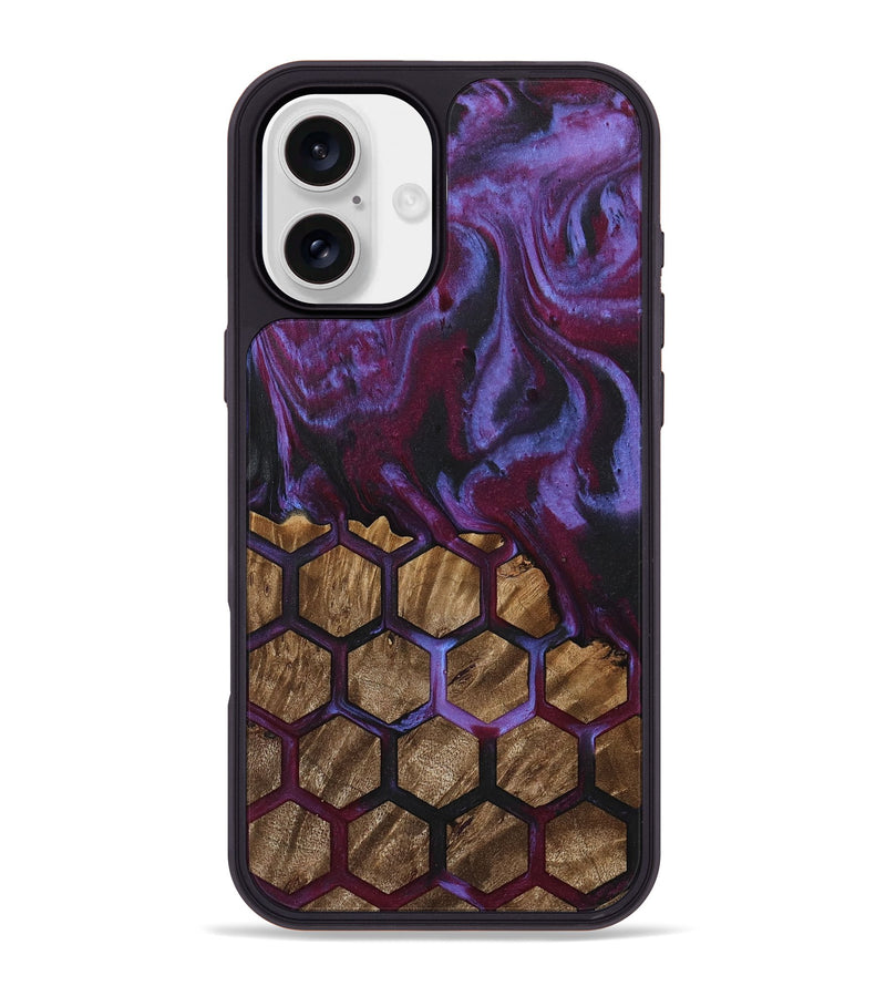 iPhone 16 Plus Wood Phone Case - Adela (Pattern, 739159)