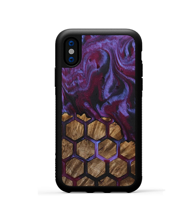 iPhone Xs Wood Phone Case - Adela (Pattern, 739159)