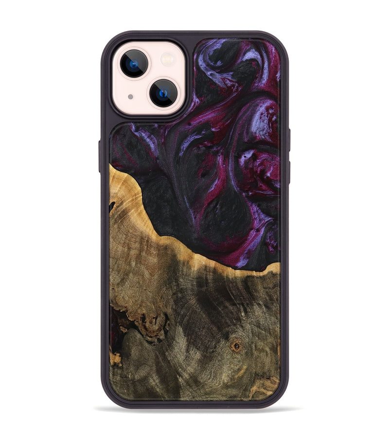 iPhone 14 Plus Wood Phone Case - Marwan (Purple, 739170)