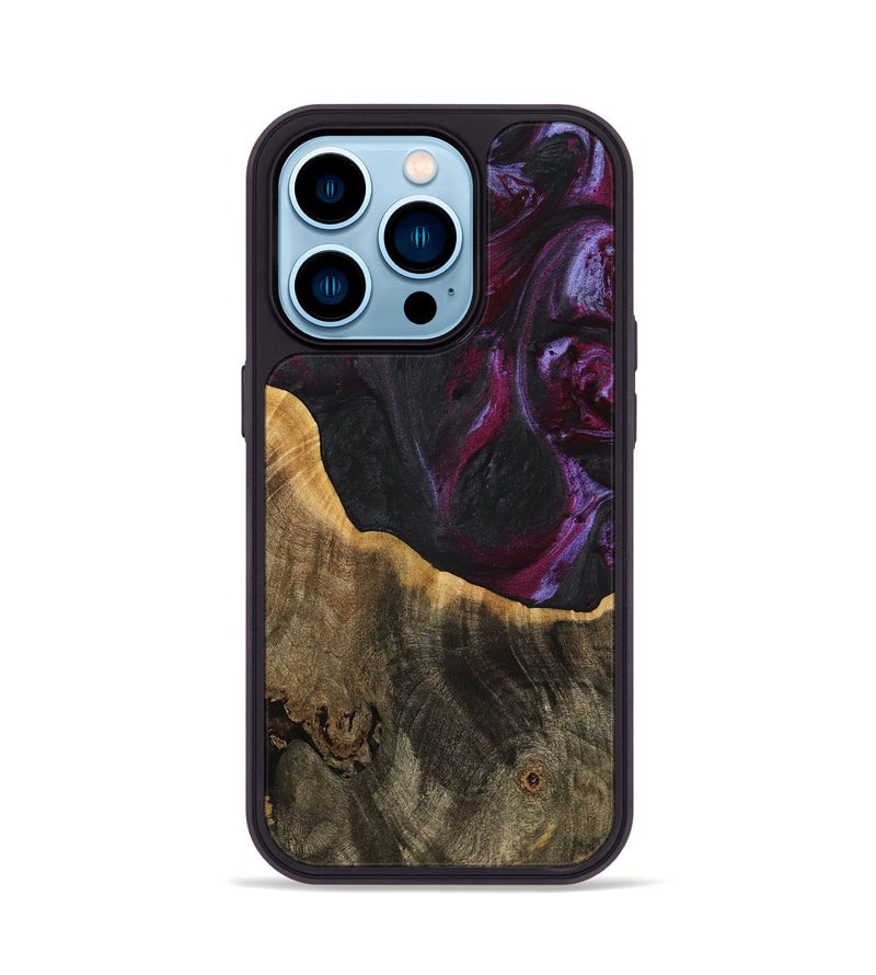 iPhone 14 Pro Wood Phone Case - Marwan (Purple, 739170)