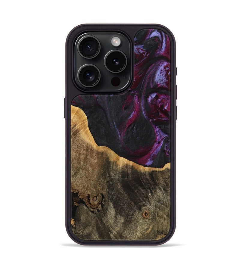 iPhone 15 Pro Wood Phone Case - Marwan (Purple, 739170)