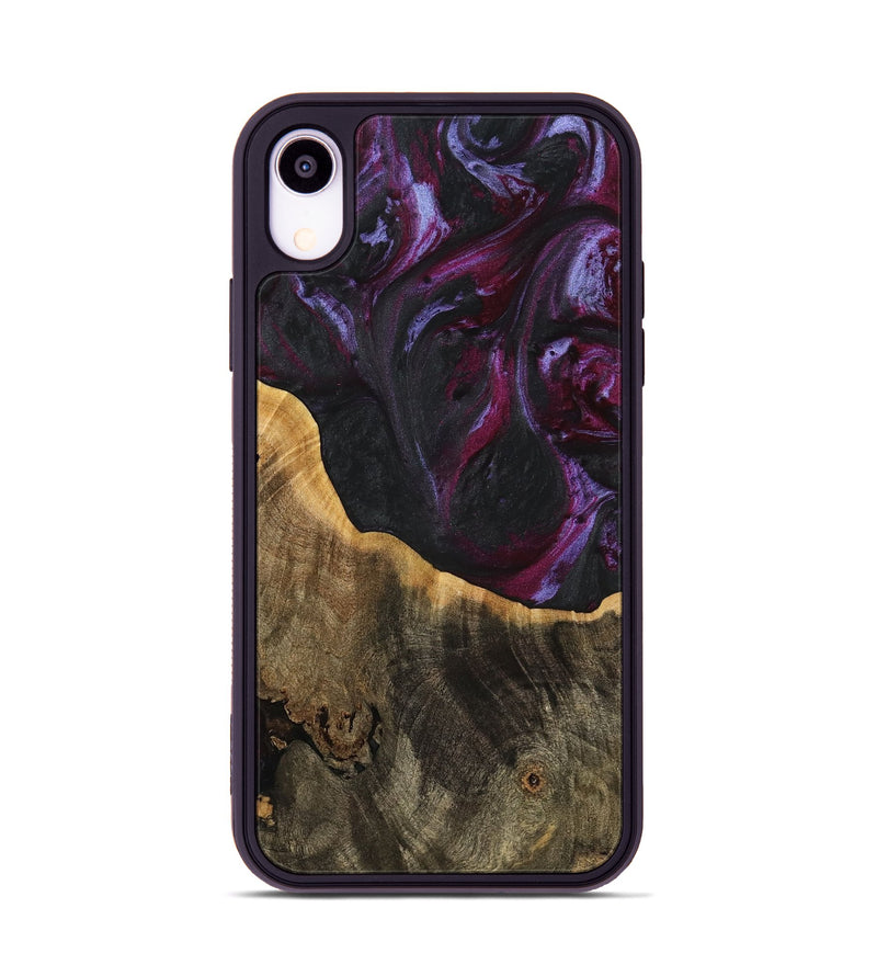 iPhone Xr Wood Phone Case - Marwan (Purple, 739170)