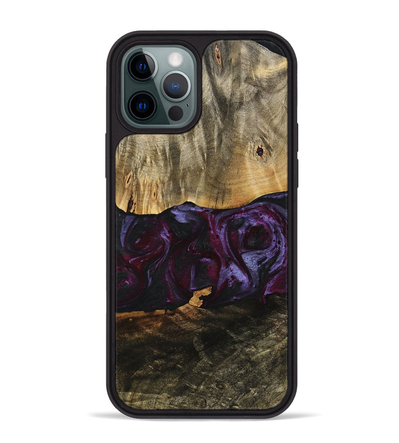 iPhone 12 Pro Max Wood Phone Case - Julia (Purple, 739211)