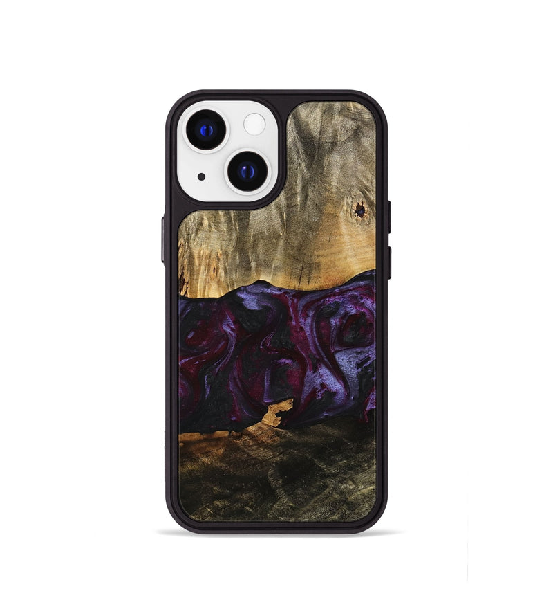 iPhone 13 mini Wood Phone Case - Julia (Purple, 739211)