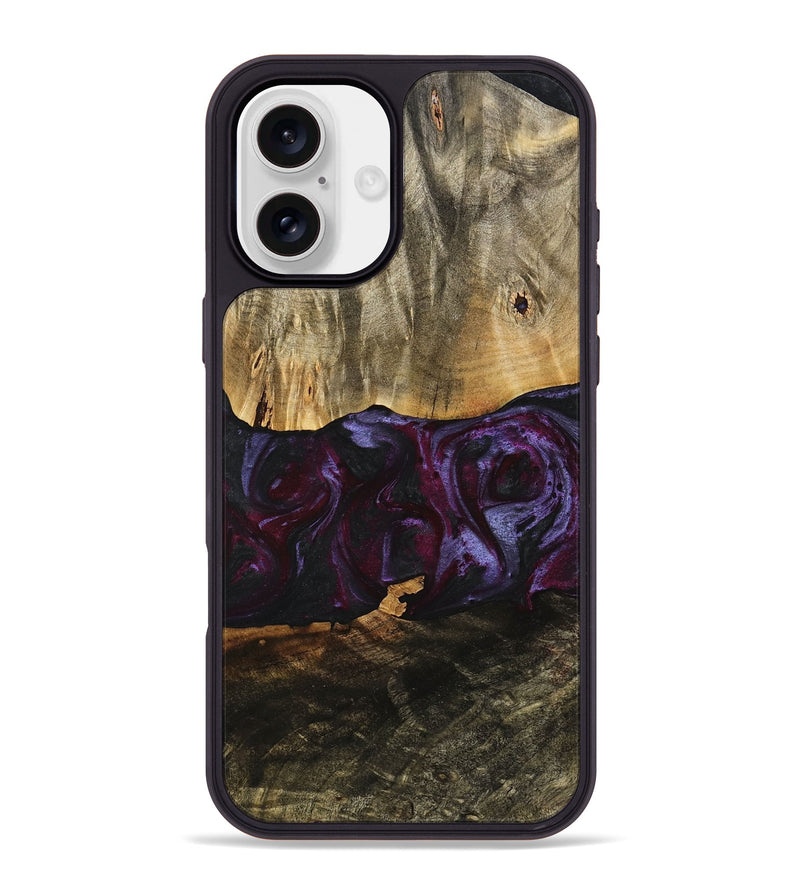 iPhone 16 Plus Wood Phone Case - Julia (Purple, 739211)