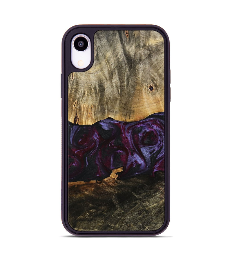 iPhone Xr Wood Phone Case - Julia (Purple, 739211)