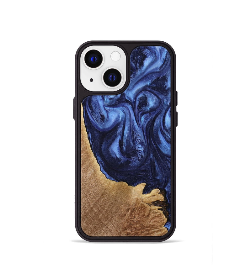 iPhone 13 mini Wood Phone Case - Brekel (Blue, 739288)