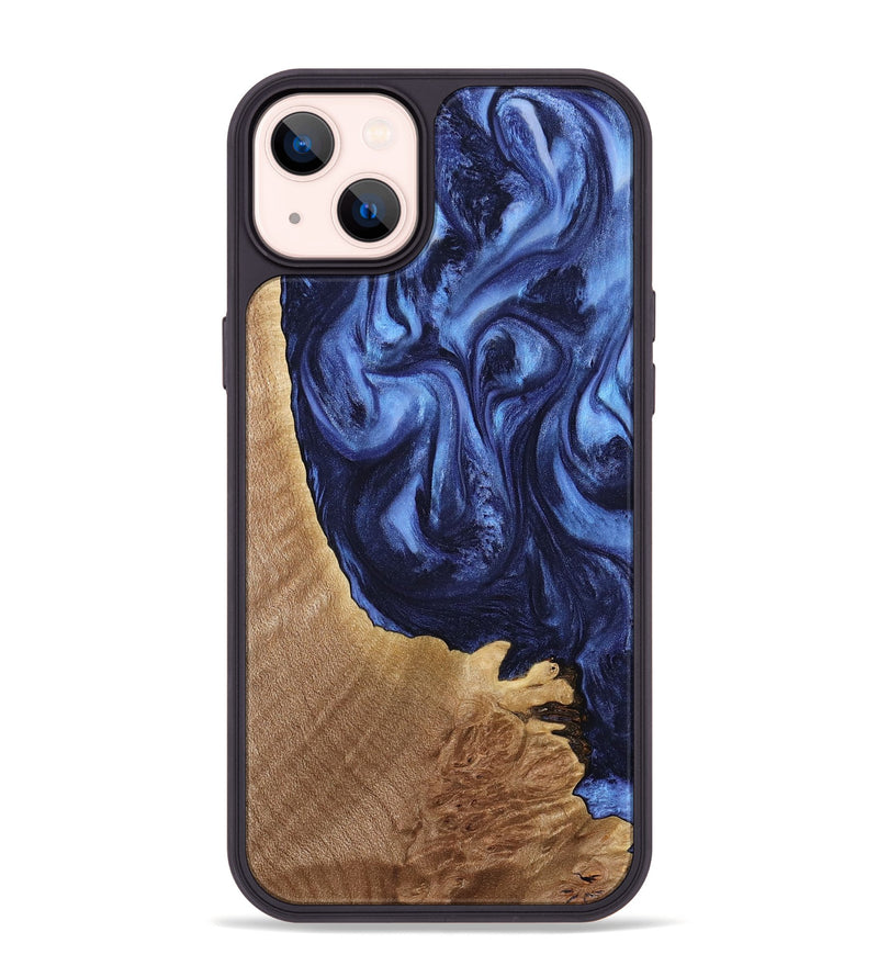 iPhone 14 Plus Wood Phone Case - Brekel (Blue, 739288)