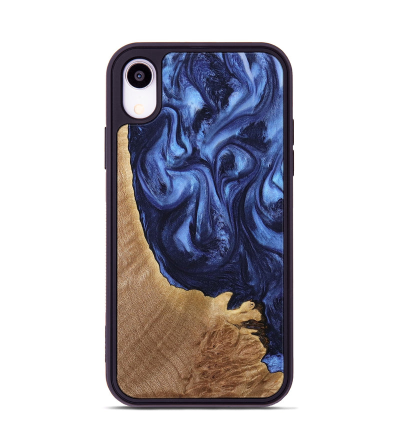 iPhone Xr Wood Phone Case - Brekel (Blue, 739288)