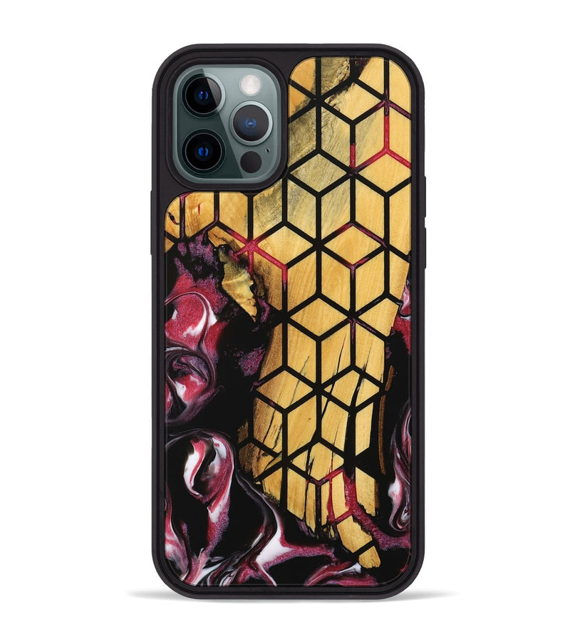 iPhone 12 Pro Max Wood Phone Case - Peta (Pattern, 739303)