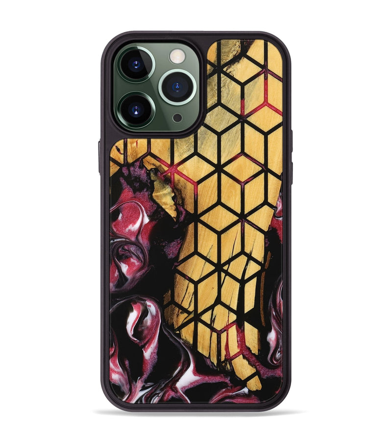 iPhone 13 Pro Max Wood Phone Case - Peta (Pattern, 739303)