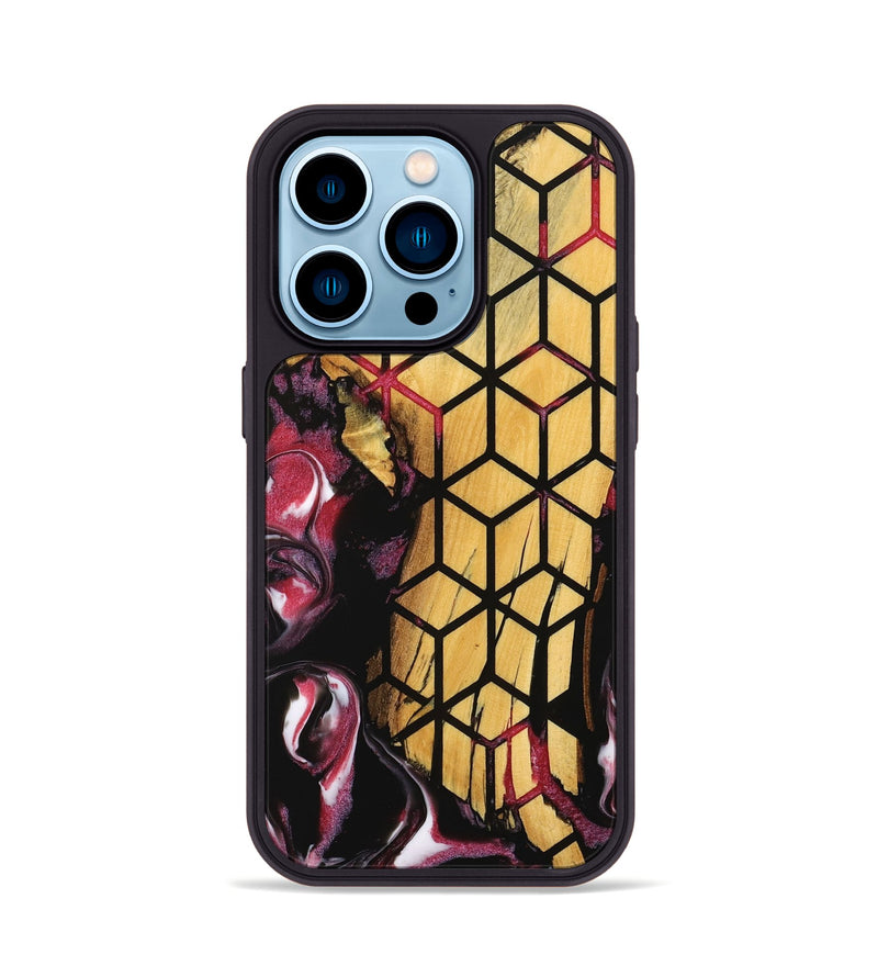 iPhone 14 Pro Wood Phone Case - Peta (Pattern, 739303)