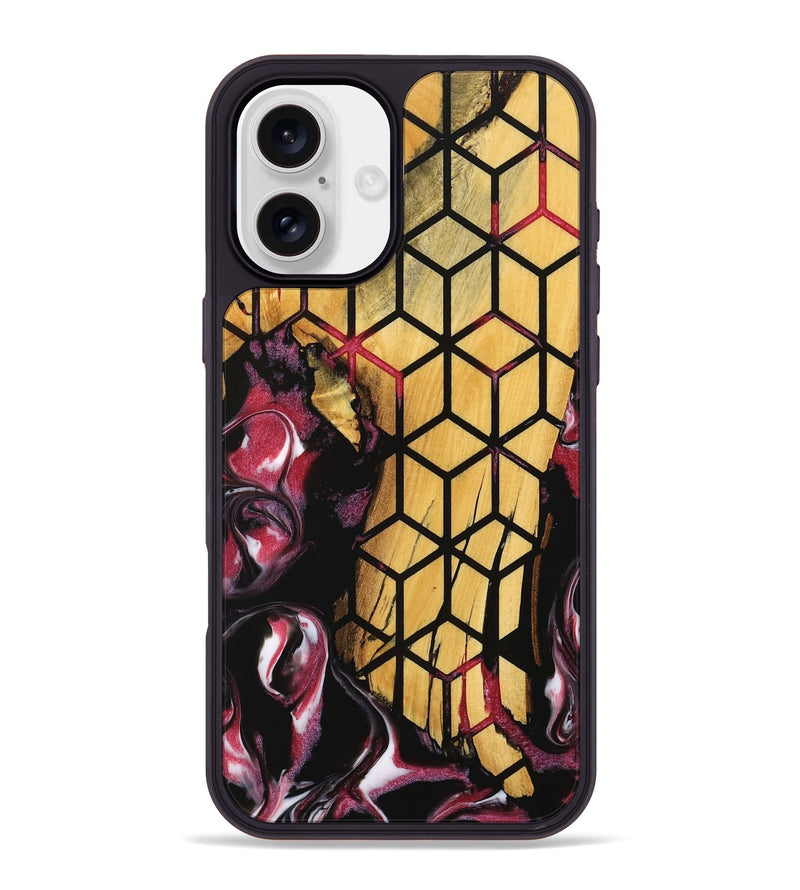 iPhone 16 Plus Wood Phone Case - Peta (Pattern, 739303)