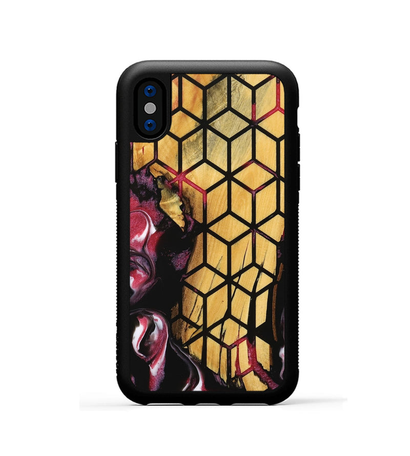 iPhone Xs Wood Phone Case - Peta (Pattern, 739303)