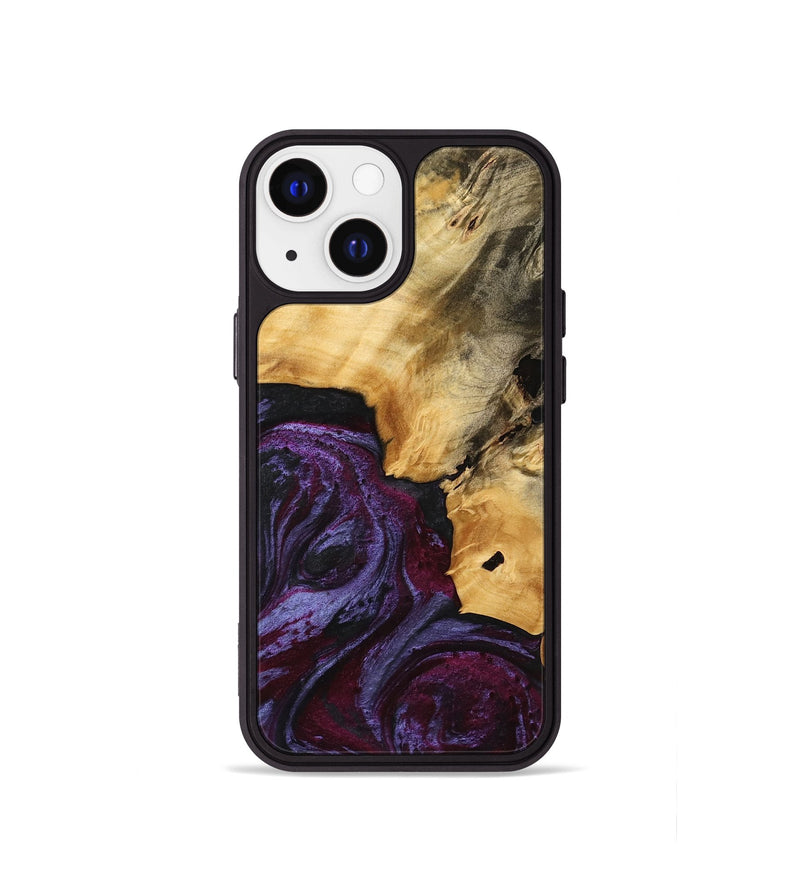 iPhone 13 mini Wood Phone Case - Vicu (Purple, 739330)