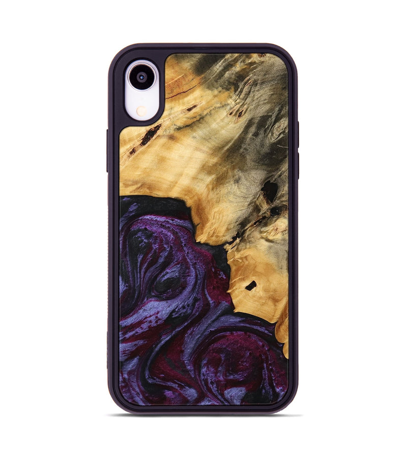 iPhone Xr Wood Phone Case - Vicu (Purple, 739330)