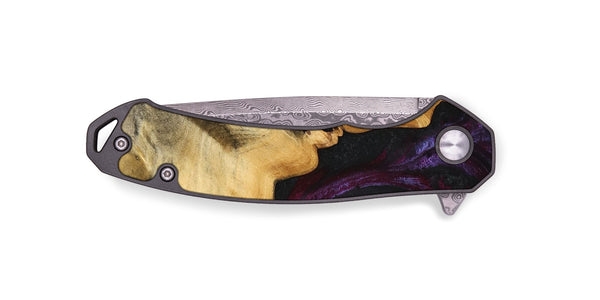 EDC Wood Pocket Knife - Leyton (Purple, 739340)