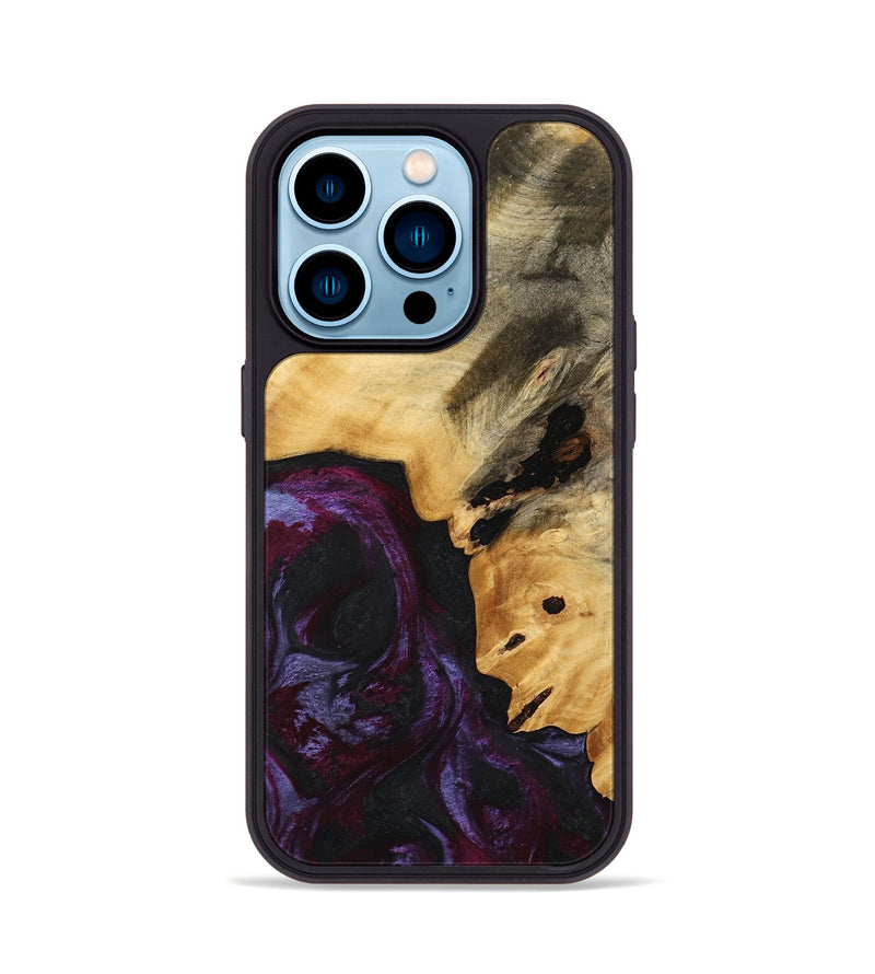 iPhone 14 Pro Wood Phone Case - Leyton (Purple, 739340)