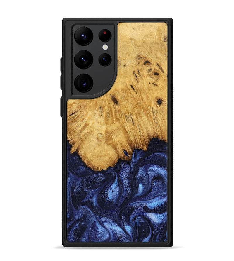 Galaxy S22 Ultra Wood Phone Case - Johan (Blue, 739381)