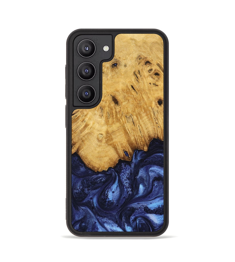 Galaxy S23 Wood Phone Case - Johan (Blue, 739381)