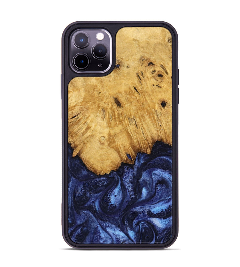 iPhone 11 Pro Max Wood Phone Case - Johan (Blue, 739381)