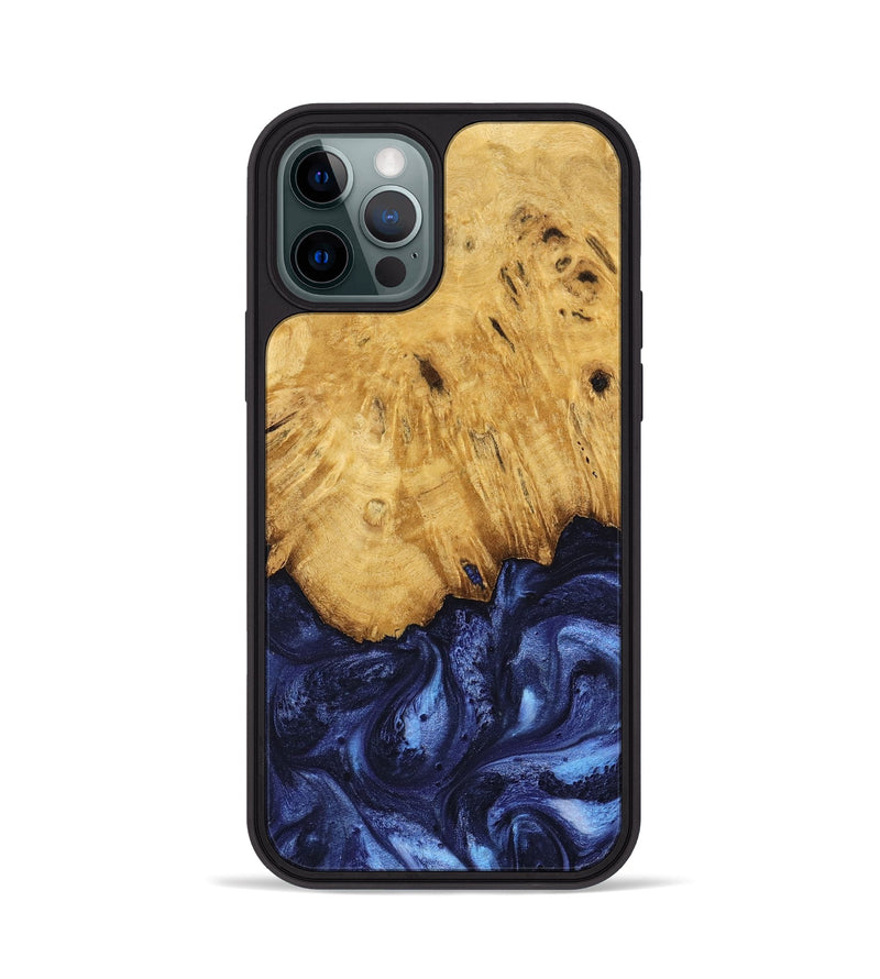 iPhone 12 Pro Wood Phone Case - Johan (Blue, 739381)