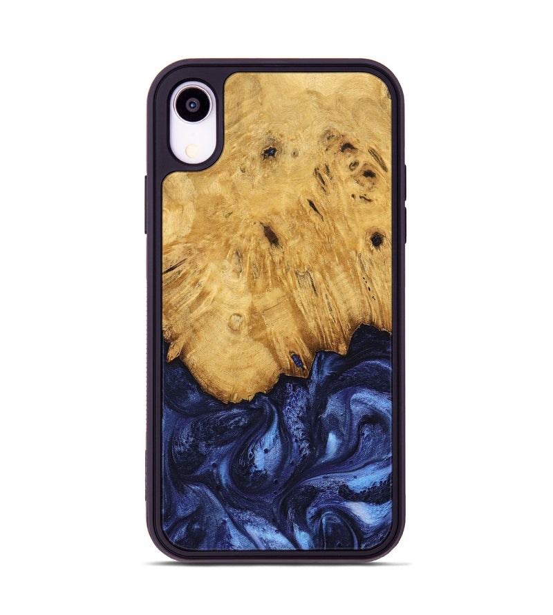 iPhone Xr Wood Phone Case - Johan (Blue, 739381)