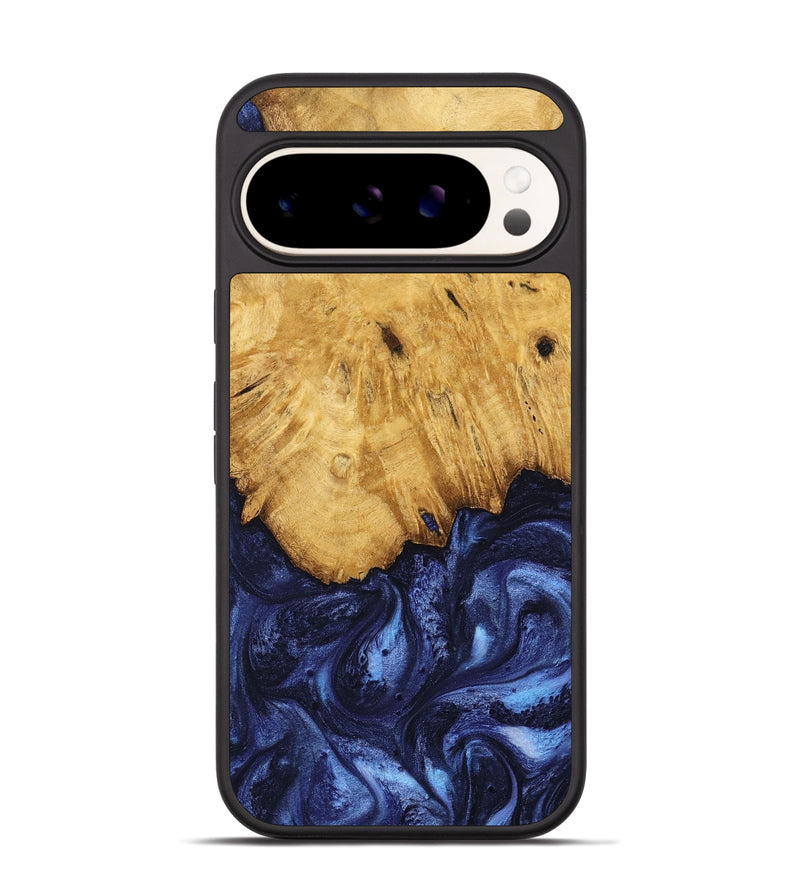 Pixel 9 Wood Phone Case - Johan (Blue, 739381)