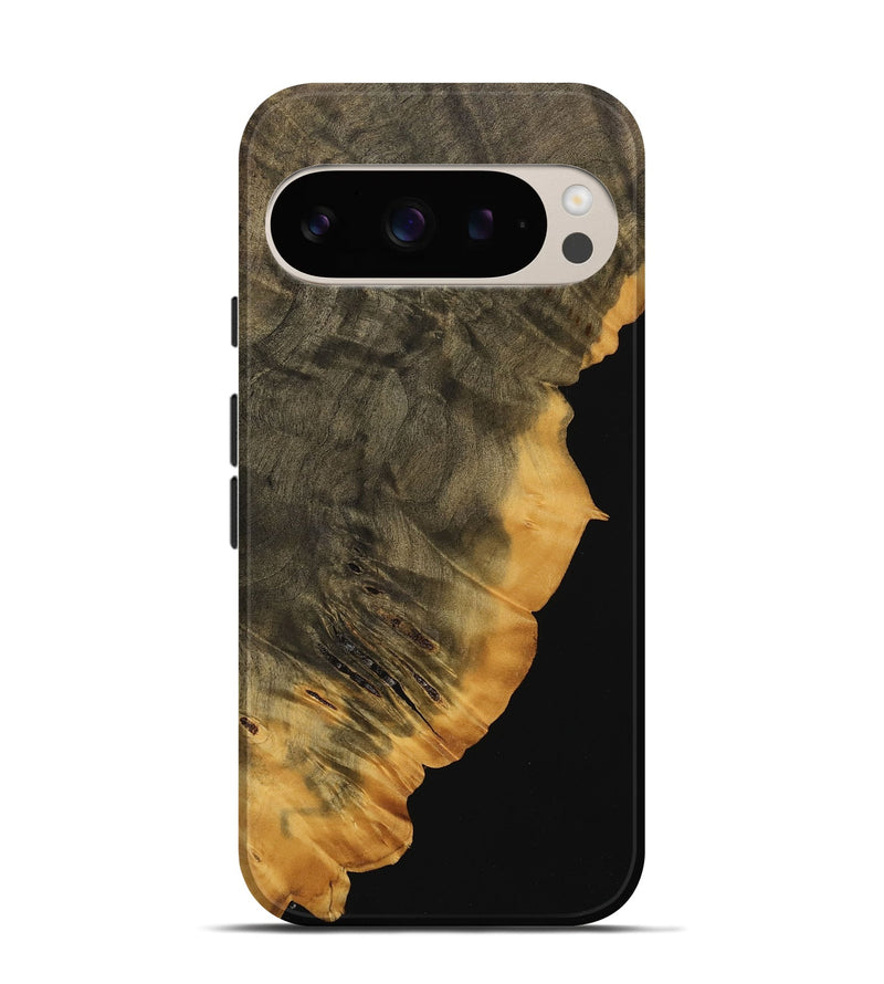 Pixel 9 Pro Wood Live Edge Phone Case - Stone (Wood Burl, 739471)