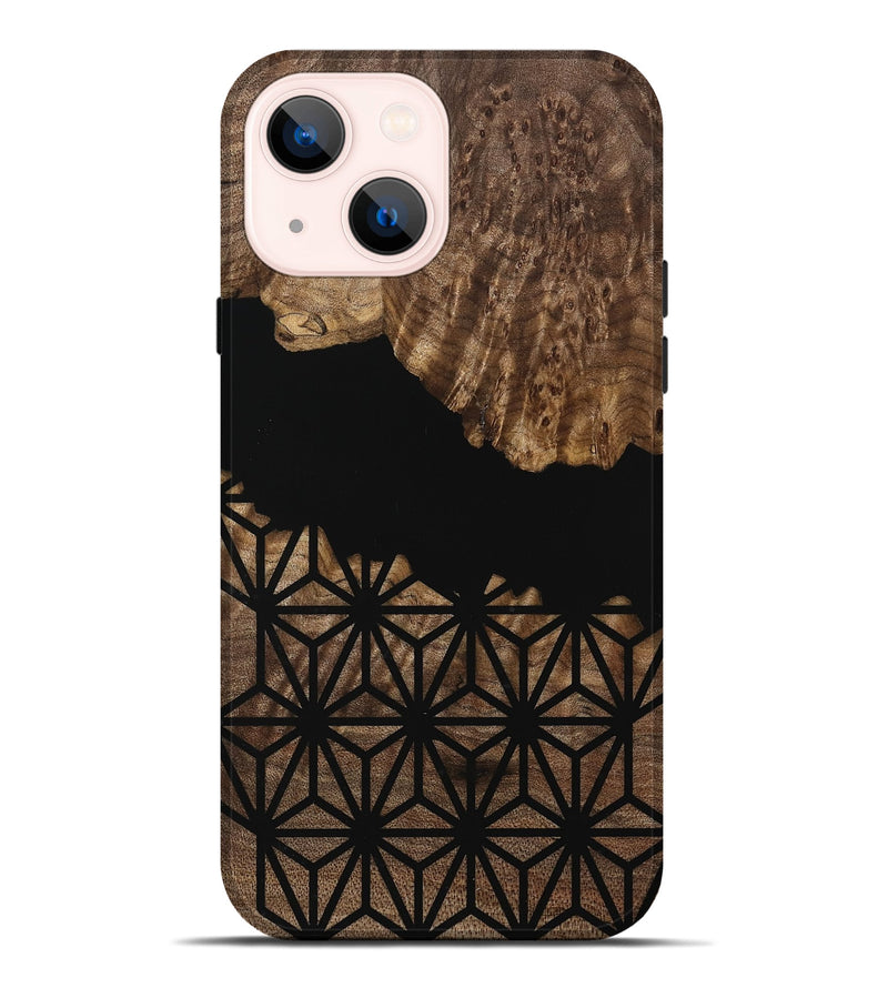 iPhone 14 Plus Wood Live Edge Phone Case - Rorie (Pattern, 739473)