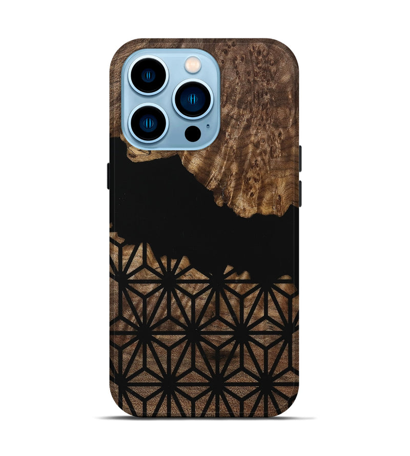 iPhone 14 Pro Wood Live Edge Phone Case - Rorie (Pattern, 739473)