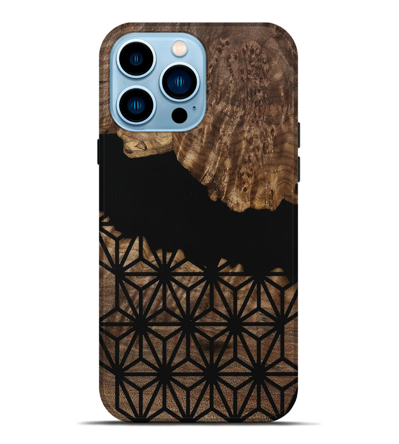 iPhone 14 Pro Max Wood Live Edge Phone Case - Rorie (Pattern, 739473)