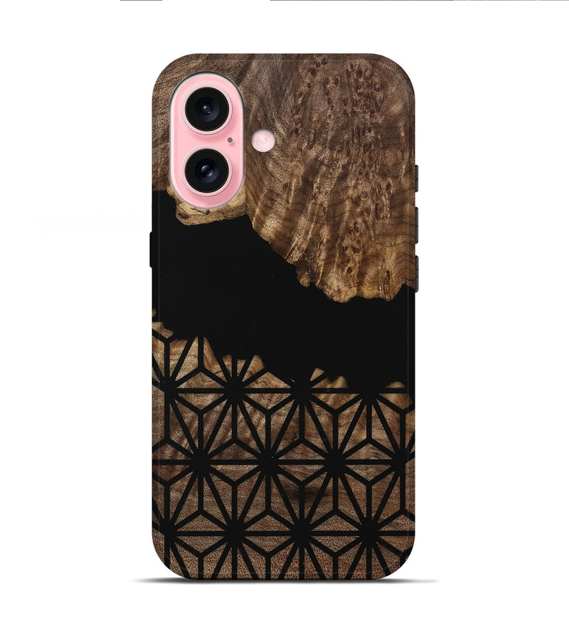 iPhone 16 Wood Live Edge Phone Case - Rorie (Pattern, 739473)