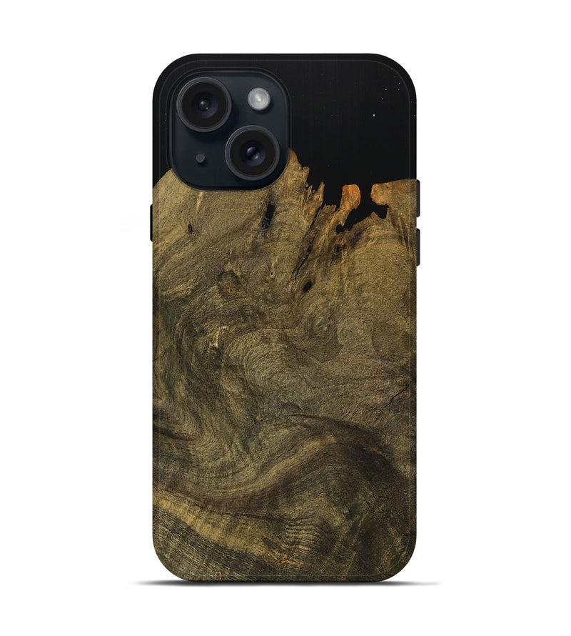 iPhone 15 Wood Live Edge Phone Case - Antone (Wood Burl, 739474)