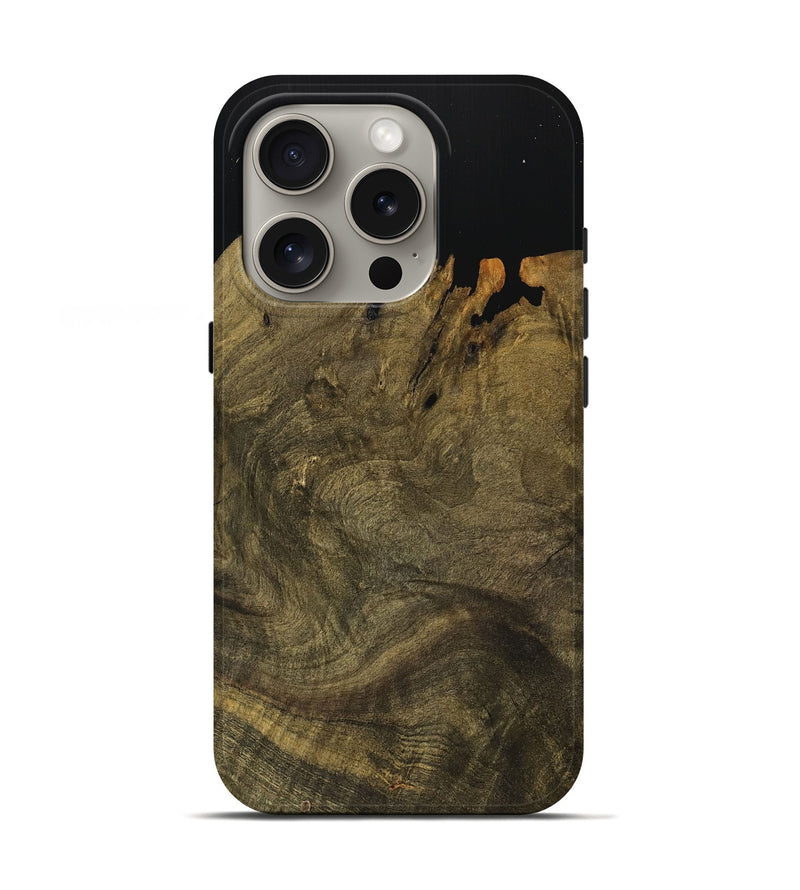 iPhone 16 Pro Wood Live Edge Phone Case - Antone (Wood Burl, 739474)