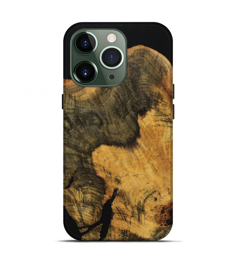 iPhone 13 Pro Wood Live Edge Phone Case - Qafi (Wood Burl, 739475)