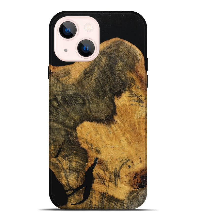 iPhone 14 Plus Wood Live Edge Phone Case - Qafi (Wood Burl, 739475)