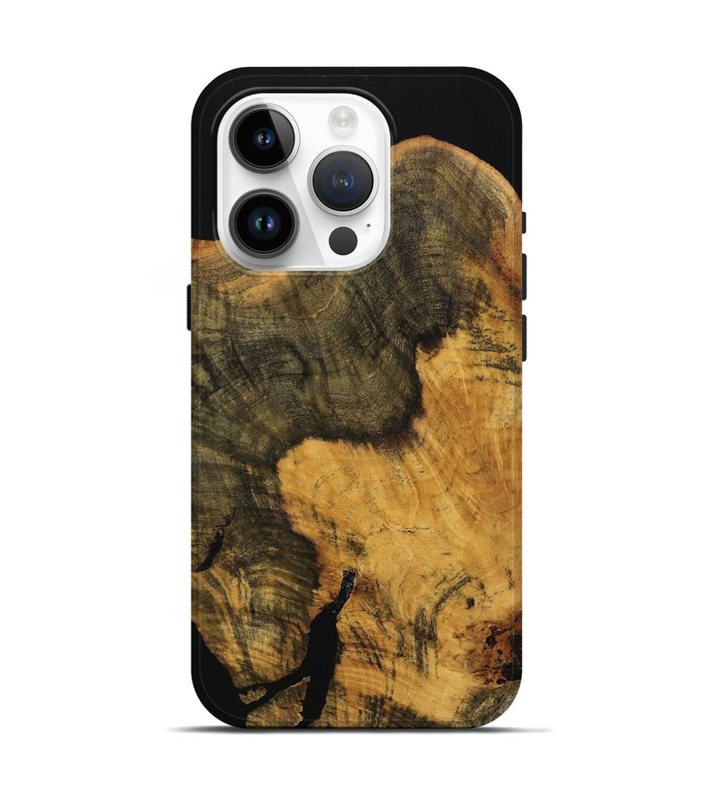 iPhone 15 Pro Wood Live Edge Phone Case - Qafi (Wood Burl, 739475)