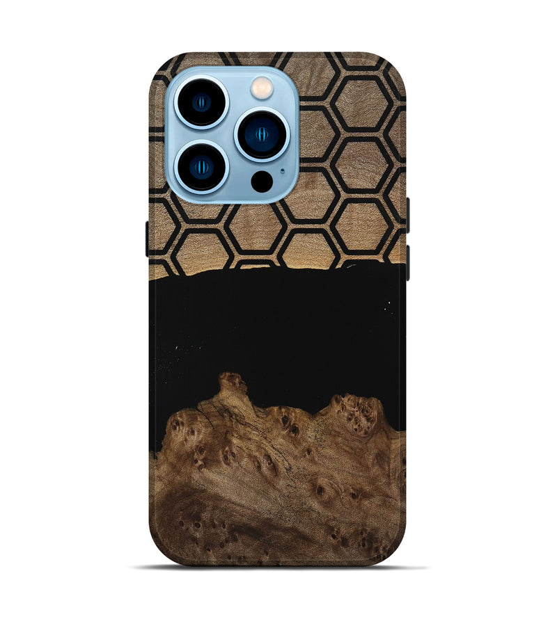 iPhone 14 Pro Wood Live Edge Phone Case - Ewald (Pattern, 739476)