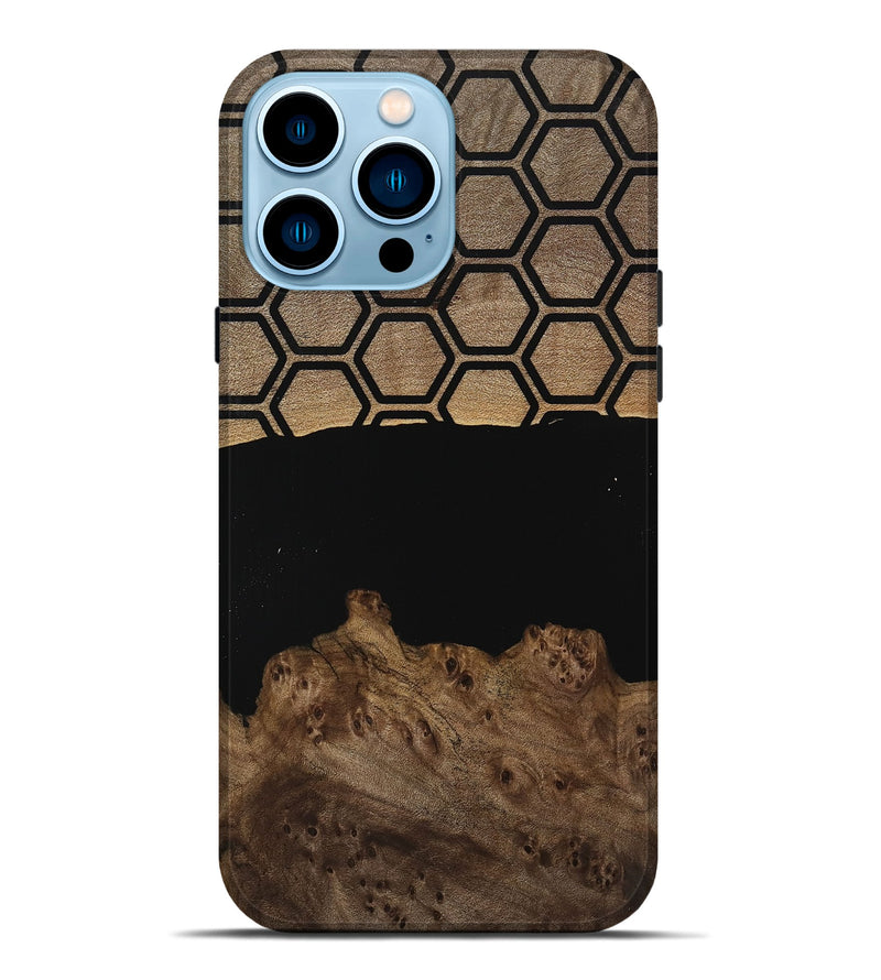 iPhone 14 Pro Max Wood Live Edge Phone Case - Ewald (Pattern, 739476)