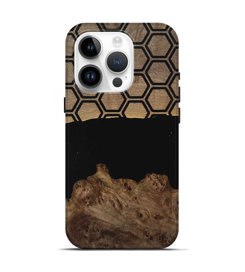 iPhone 15 Pro Wood Live Edge Phone Case - Ewald (Pattern, 739476)