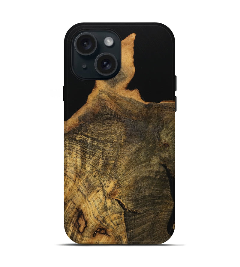 iPhone 15 Wood Live Edge Phone Case - Lavenia (Wood Burl, 739477)