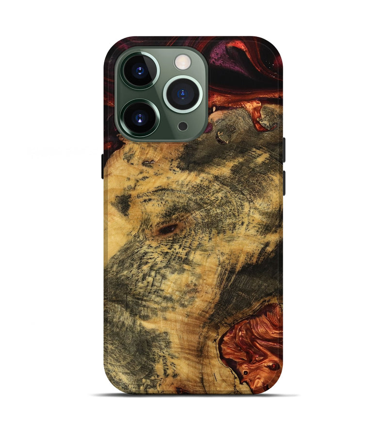 iPhone 13 Pro Wood Live Edge Phone Case - Wilf (Red, 739484)